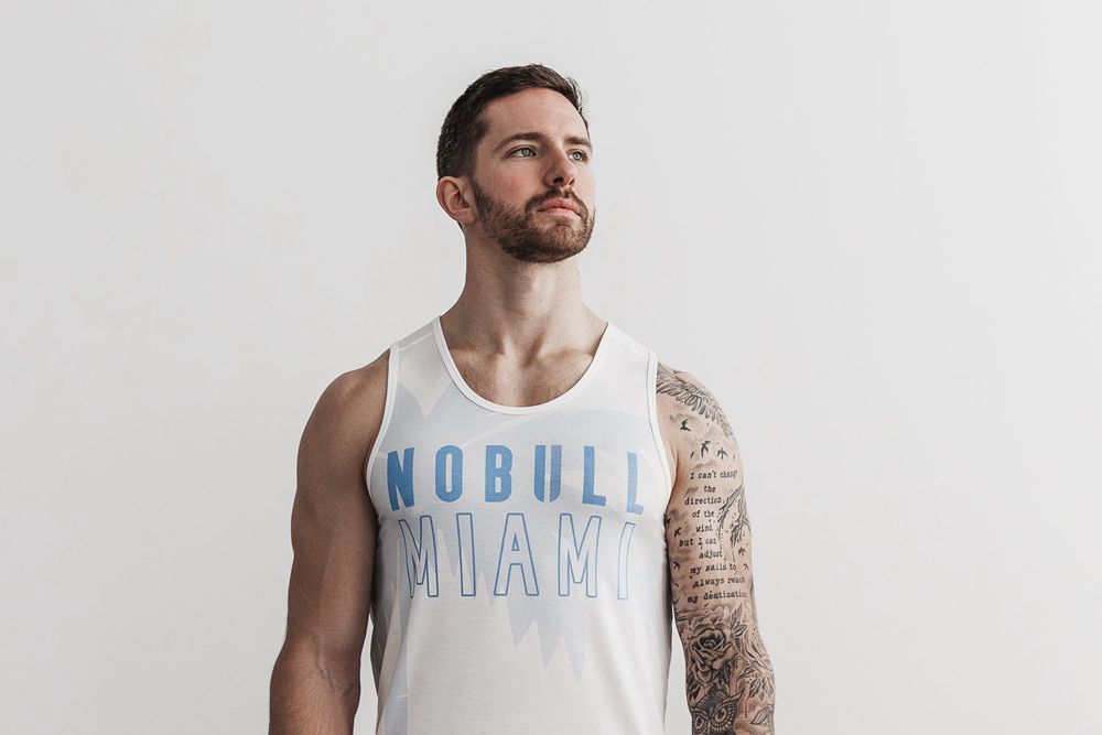 Débardeurs NOBULL Homme Bleu - NOBULL (Miami Palm),France (5461-WROTX)